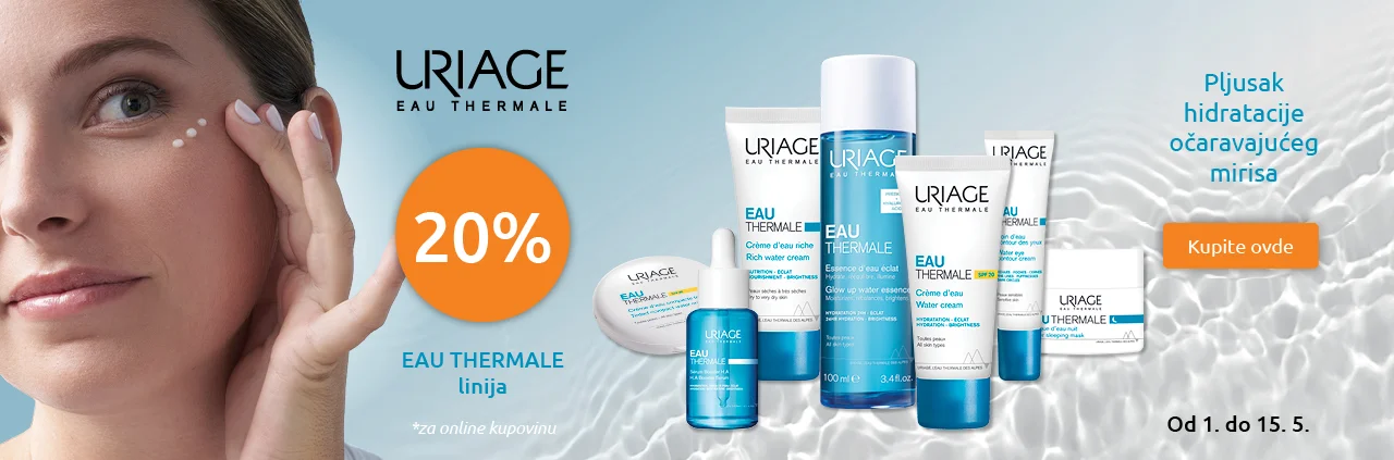 Uriage EAU Thermale -20% 1-15.5.